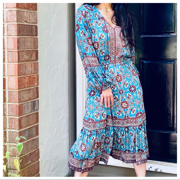 FABULOUS BOHO GYPSY CHIC FLORAL DRESS - Picture 15 of 16